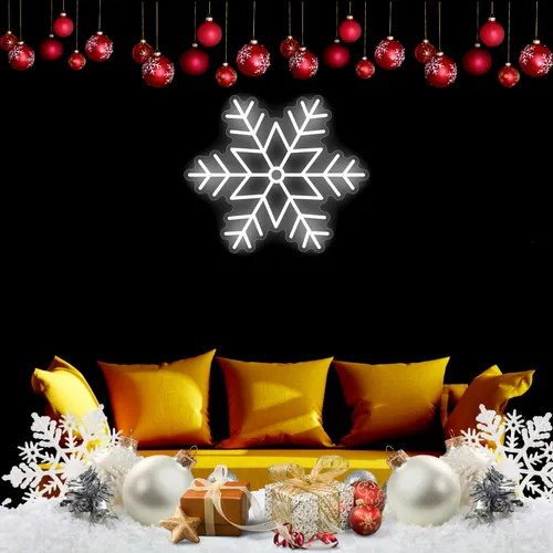 Snowflakes Neon Sign - Imprint Now - AUS