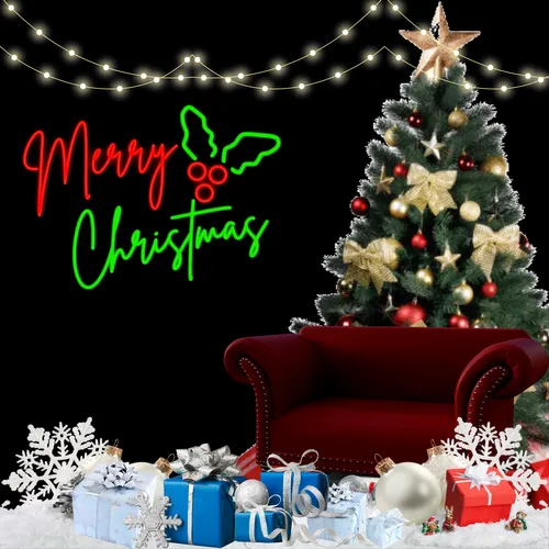 Sparkly Yuletide Neon Sign - Imprint Now - AUS