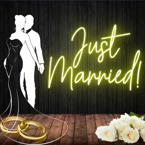 Just Married! Neon Sign - Imprint Now - AUS