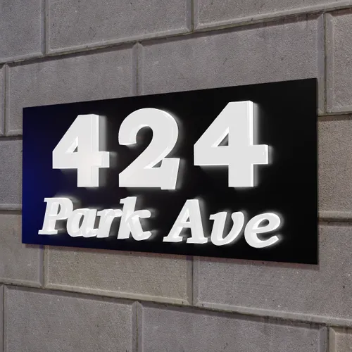 Push-Thru Lightbox House Number - Imprint Now - AUS