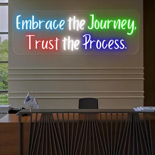 Embrace The Journey Neon Sign - Imprint Now - AUS