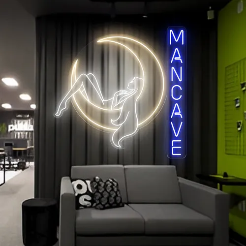 Moon Woman Mancave Neon Sign - Imprint Now - AUS