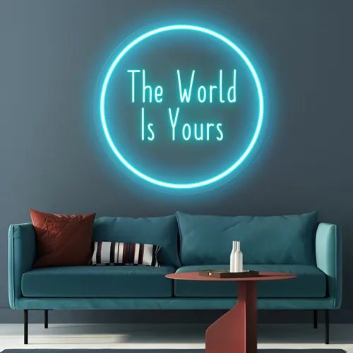 The World Is Yours LED Neon Sign - Imprint Now - AUS