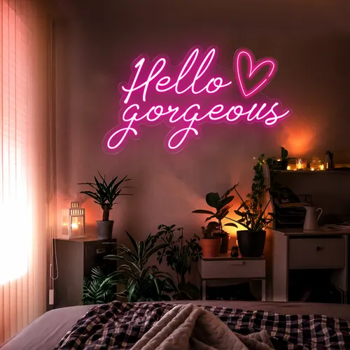 Hello Gorgeous LED Neon Sign - Imprint Now - AUS