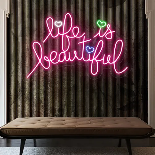 Life Is Beautiful Neon Sign - Imprint Now - AUS