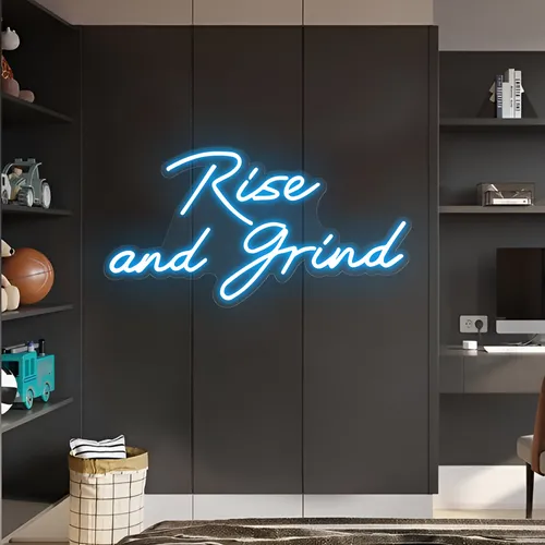 Rise and Grind Neon Sign - Imprint Now - AUS