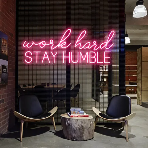 Work Hard Stay Humble Neon Sign - Imprint Now - AUS