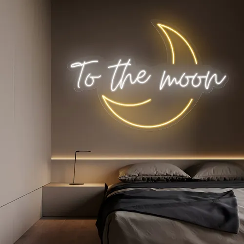 To The Moon Neon Sign - Imprint Now - AUS