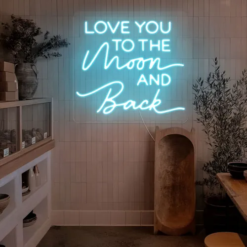 I Love You To The Moon And Back Neon Sign - Imprint Now - AUS