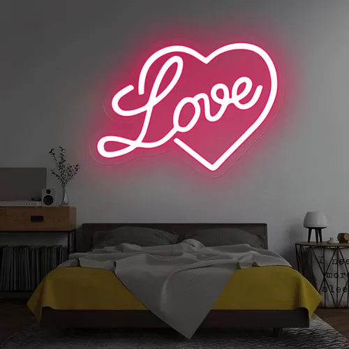 Heart Love Neon Sign - Imprint Now - AUS