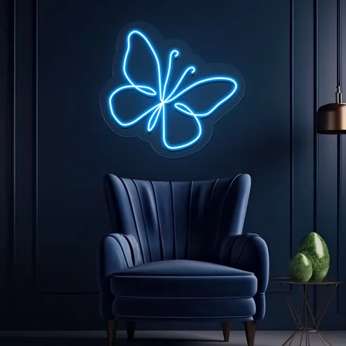 Scribble Butterfly Neon Sign - Imprint Now - AUS