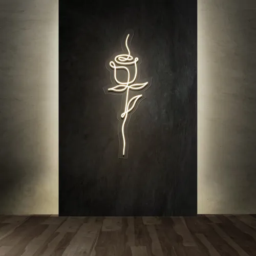 Calmly Scribble Rose Neon Sign - Imprint Now - AUS