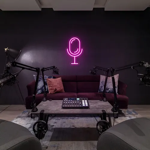 Stream Microphone Neon Sign - Imprint Now - AUS