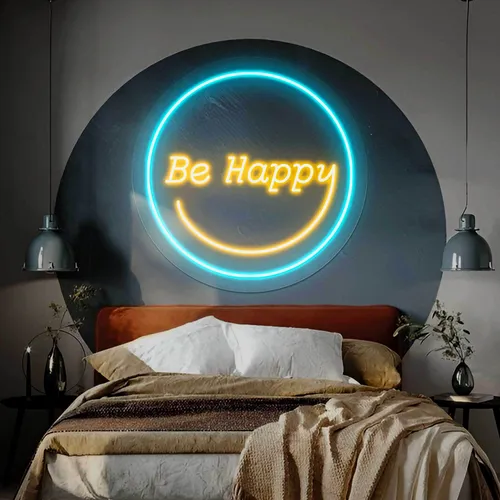Be Happy Neon Sign - Imprint Now - AUS