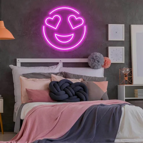 In Love Emoji Neon Sign - Imprint Now - AUS