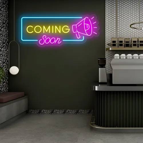 Coming Soon Neon Sign - Imprint Now - AUS