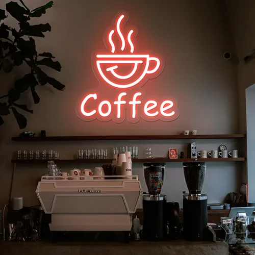 Thrilled Coffee Neon Sign - Imprint Now - AUS