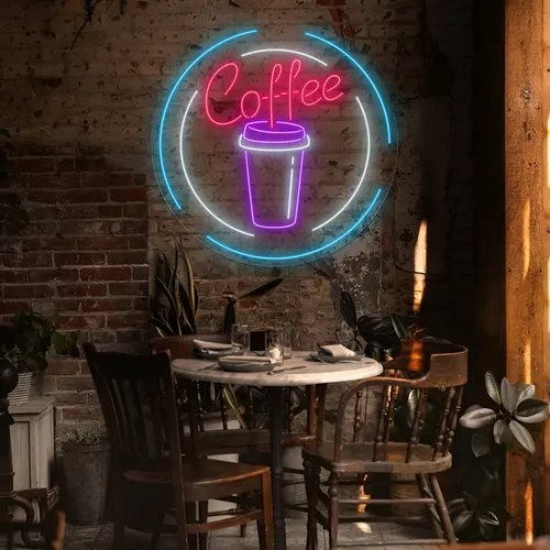 Custom Coffee Cup Neon Sign - Imprint Now - AUS