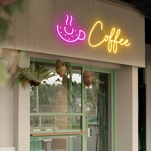 Donut Coffee Neon Sign - Imprint Now - AUS
