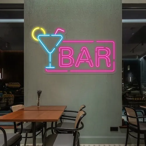 Vibrant Martini Neon Bar Sign - Imprint Now - AUS