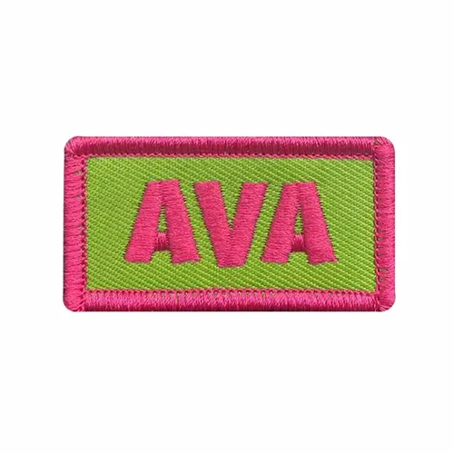 Pink and Green Ava Name Patch - Imprint Now - AUS