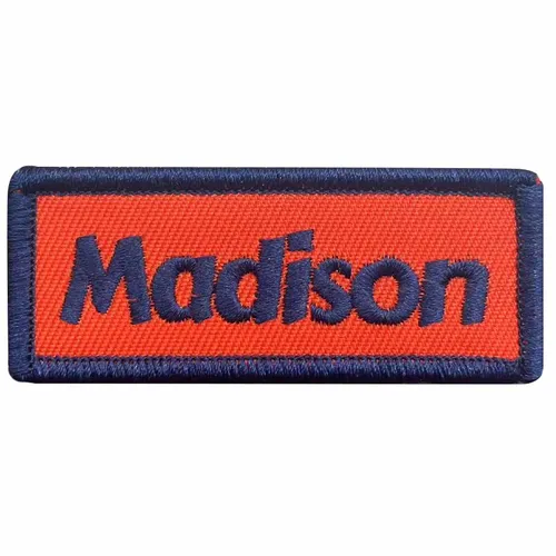 Navy and Orange Madison Name Patch - Imprint Now - AUS