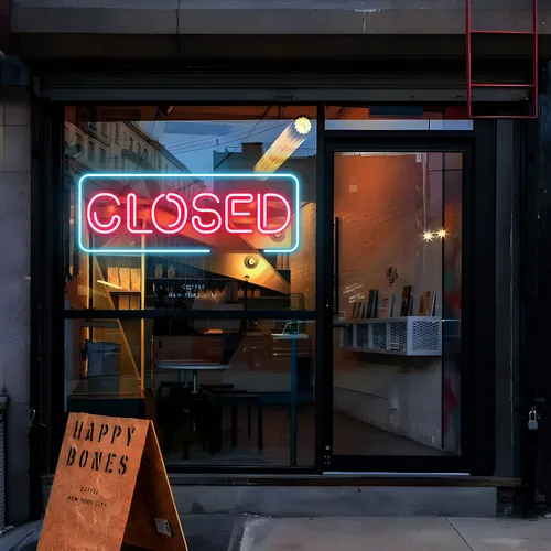Closed Neon Sign - Imprint Now - AUS