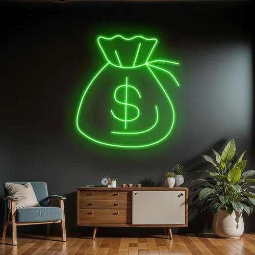 Neon Money Sign - Imprint Now - AUS