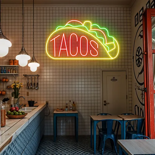Neon Taco Sign - Imprint Now - AUS