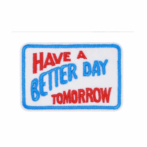 Red and Blue Have a Better Day Tomorrow Patch - Imprint Now - AUS