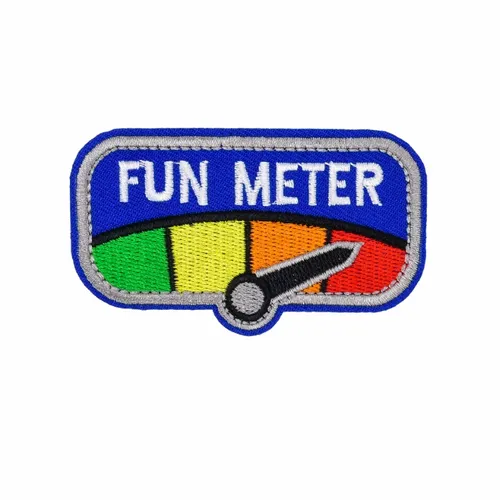 Blue and Grey Fun Metre Patch - Imprint Now - AUS