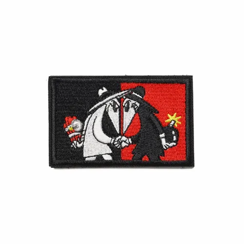 Black and Red White Hat vs Black Hat Patch - Imprint Now - AUS