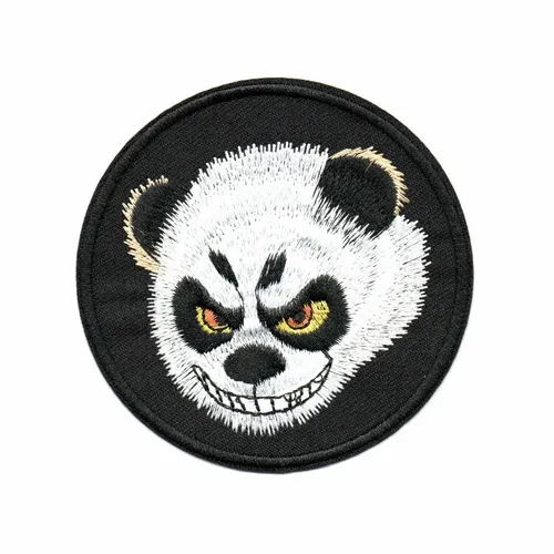 Black Angry Panda Patch - Imprint Now - AUS
