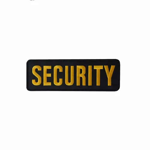 Black and Yellow Security Patch - Imprint Now - AUS