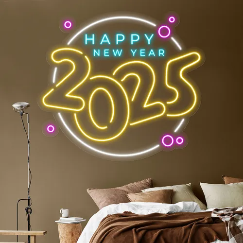 Colorful New Year Neon Sign - Imprint Now - AUS