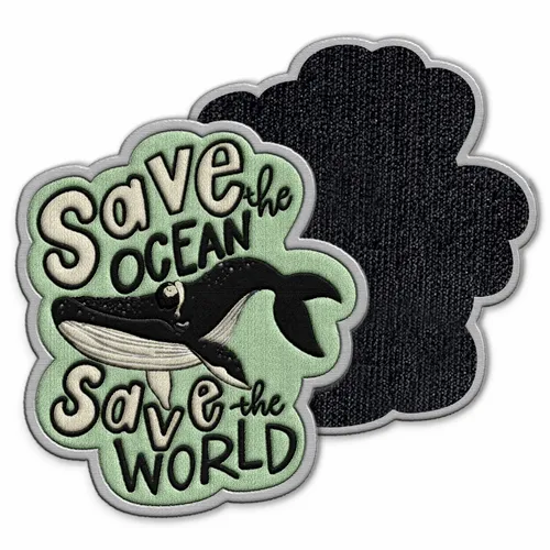 Save the Ocean Velcro Patch - Imprint Now - AUS