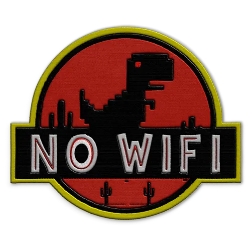 No Wifi Dino Hat Patch - Imprint Now - AUS