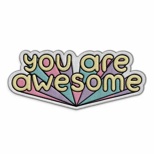 You Are Awesome Iron On Patch - Imprint Now - AUS