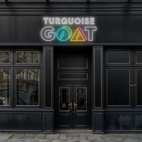 Turquoise Goat Neon Sign - Imprint Now - AUS