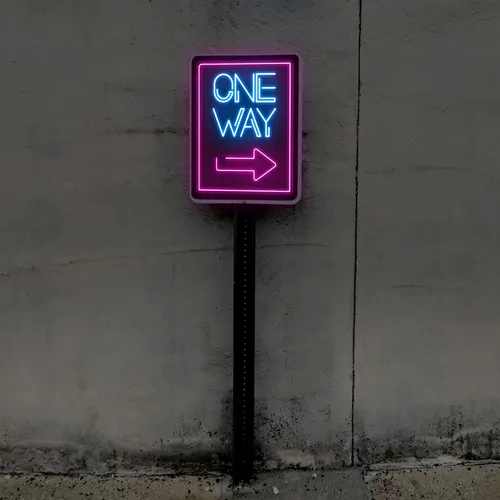 One Way Neon Sign - Imprint Now - AUS
