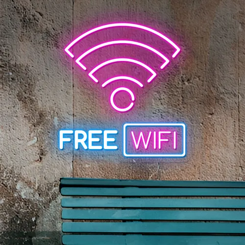 Free WIFI Zone Neon Sign - Imprint Now - AUS