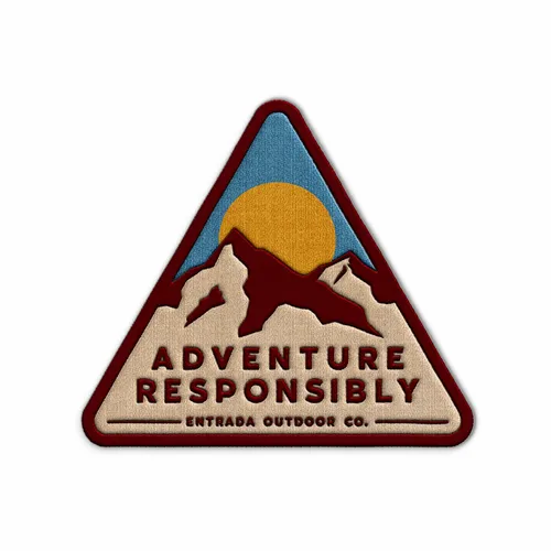 Triangle Adventure Responsibly Iron On Patch - Imprint Now - AUS