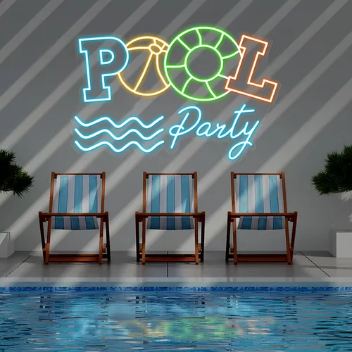 Fun Summer Pool Party Neon Sign - Imprint Now - AUS