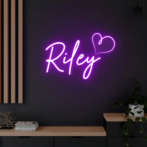 Riley Heart Neon Sign - Imprint Now - AUS