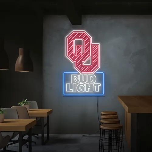 OU Bud Light Neon Sign - Imprint Now - AUS