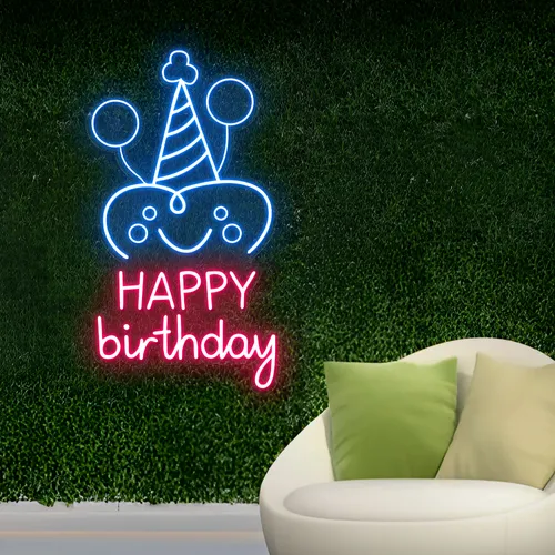 Celebrate Happy Birthday Neon Sign - Imprint Now - AUS