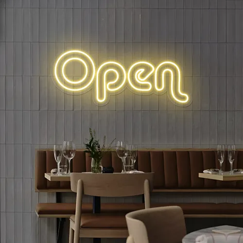Bright Open Neon Sign - Imprint Now - AUS