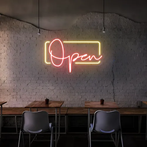 Modern Open Neon Sign - Imprint Now - AUS