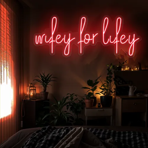 Wifey for Lifey Neon Sign - Imprint Now - AUS