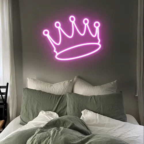 Majestic Pink Crown Neon Sign - Imprint Now - AUS
